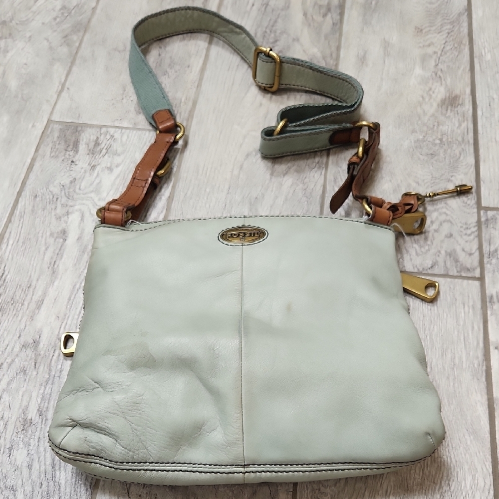 Fossil Light Gray Crossbody Bag - image 6